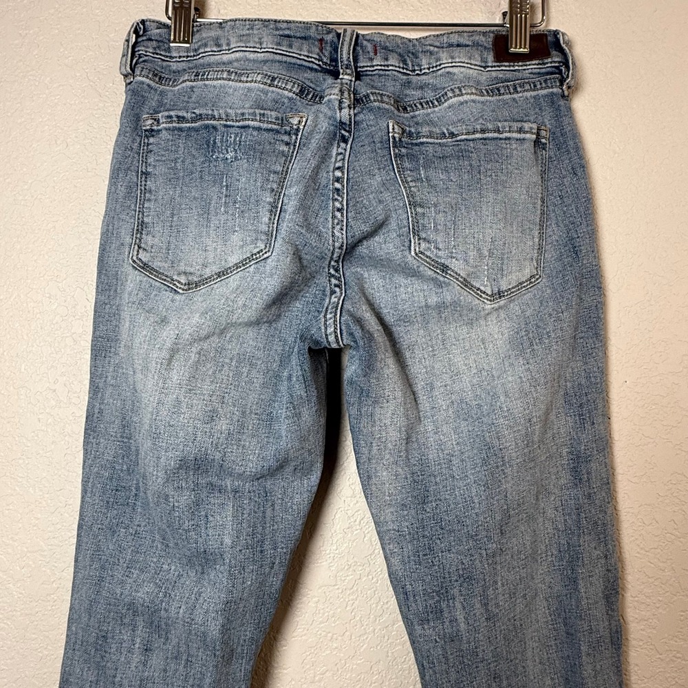 Dear John American Classic Distressed Jeans Size 26 Raw Hem Zipper Ankle - Picture 8 of 9